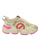 No Name sneaker Krazee - Nude Fluo Yellow