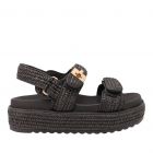 Steve Madden sandalette Bigmona - Black Raffia