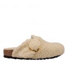 Birkenstock Boston Big Buckle Teddy Eggshel 