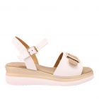 Fascino Donna sandalette 10218-Bianco Platino