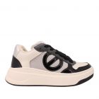 No Name sneaker Bridget - Light Grey Dove Black