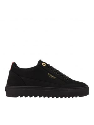 Mason Garments sneaker Tia Nabuk Black Black ESS-1