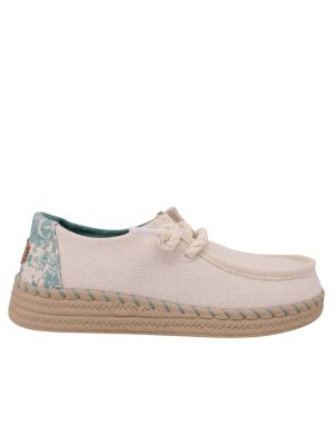 Hey Dude Wendy Espadrille Hibiscus Egret/Multi