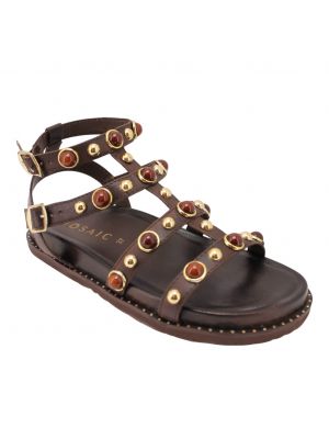 Mosaic sandalette F110-Brushed Brown