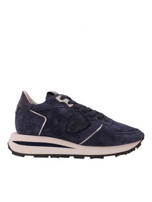 Philippe Model Tropez Haute Low Daim Bleu