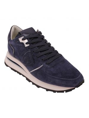 Philippe Model Tropez Haute Low Daim Bleu