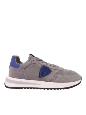 Philippe Model Tropez 2.1 Low Daim Broderie Gris