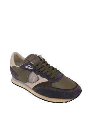 Philippe Model BLVILLE Low Veau Daim Anthra Vert