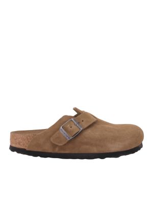 Birkenstock Boston Suede Lth. Dark Tea Tonal NRW