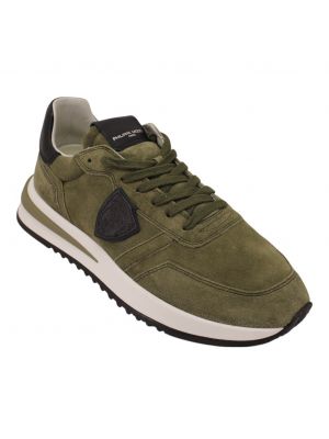 Philippe Model Tropez 2.1 Low Daim Broderi Militai