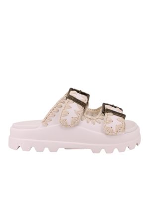 Mou sandalette Eva One Piece White two Buckles