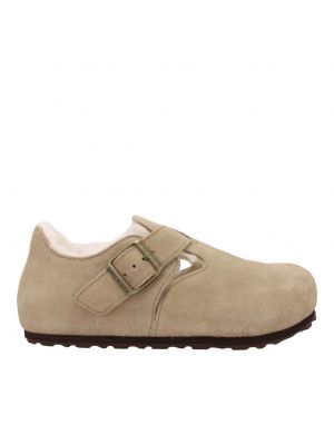Birkenstock London Shearling Suede 1028470-Taupe