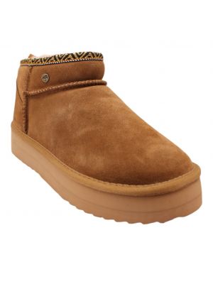 Warmbat vachtschoen  Durack Plateau 371925-Cognac