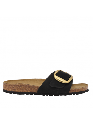 Birkenstock sandaal Madrid Big Buckle Black Narrow