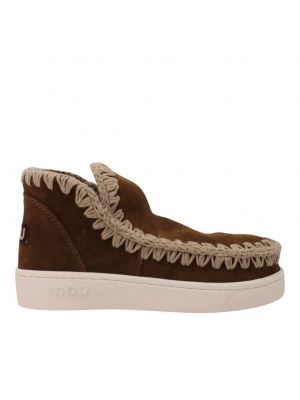 Mou Summer Eskimo sneaker perfo Suede Nut Brown