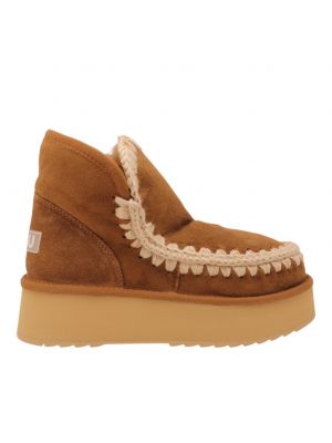 Mou vachtschoen Mini Eskimo Platform - Cognac