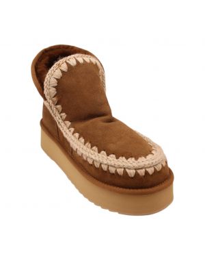 Mou vachtschoen Mini Eskimo Platform - Cognac