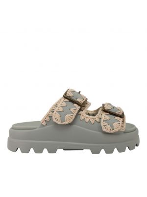 Mou Eva sandalette one-piece slide two-buckle Tea