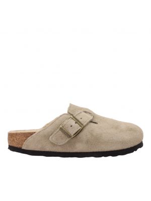 Birkenstock Boston Shearling Suede 1028299-Taupe