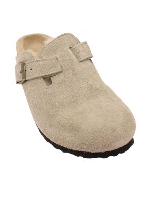 Birkenstock Boston Shearling Suede 1028299-Taupe
