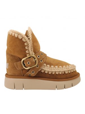 Mou boot Bounce Buckel Strap Cognac