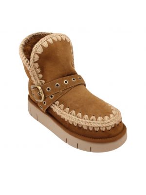 Mou boot Bounce Buckel Strap Cognac
