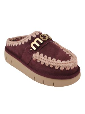 Mou instapper Bounce Clog metal Logo CAB Bordeaux