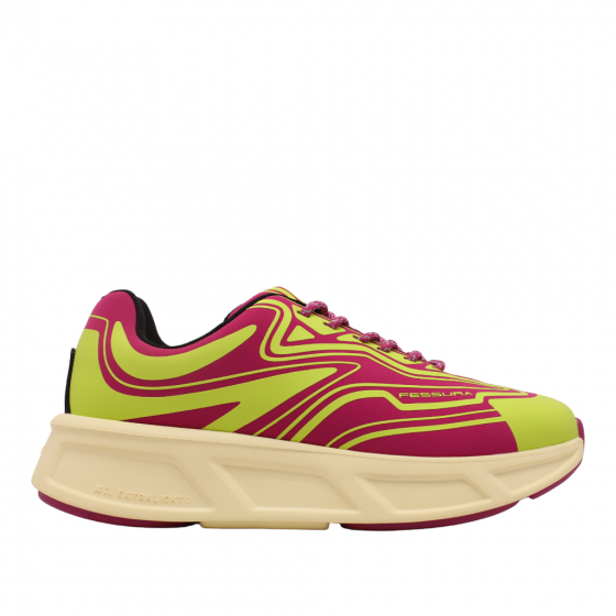 Fessura sneaker REX003 - Fucsia-Lime