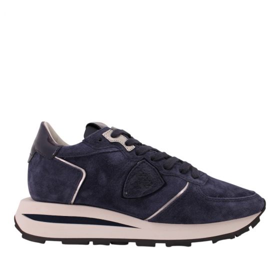 Philippe Model Tropez Haute Low Daim Bleu