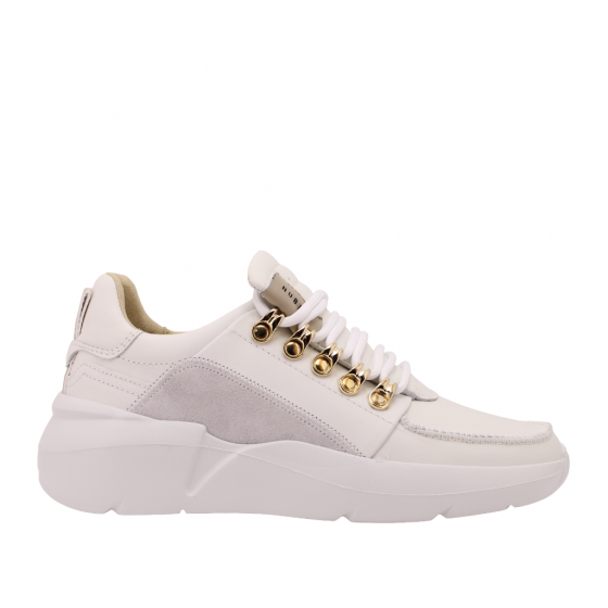 Nubikk sneaker Roque Roman - White Leather Gold