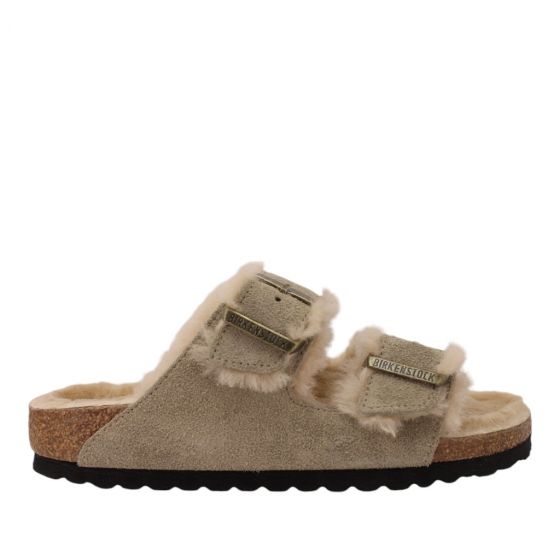 Birkenstock Arizona Shearling Suede 1028293-Taupe