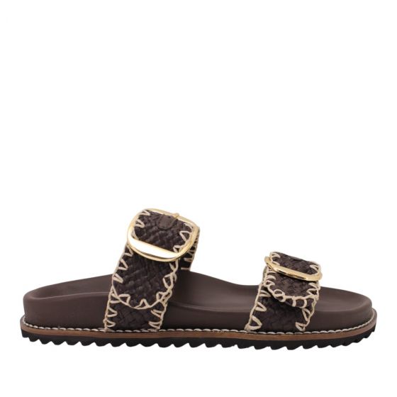 Mosaic sandalette Mirena - Brown
