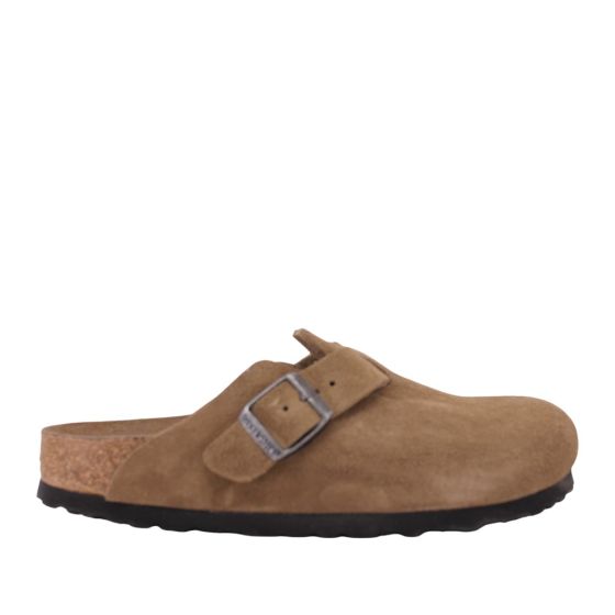 Birkenstock Boston Suede Lth. Dark Tea Tonal NRW