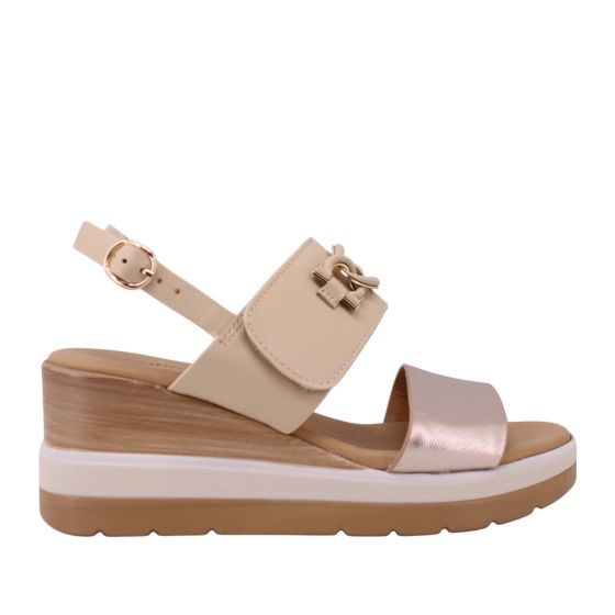 Fascino Donna sandalette 20216 Cipria Crema