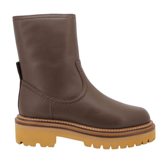Hoff biker Bota - Piel Office Marone