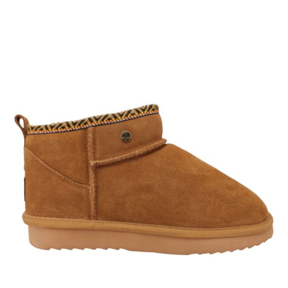 Warmbat vachtschoen Durack Tape 321925-Cognac