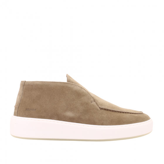 Nubikk instapper halfhoog Jiro Suo-Taupe Suede