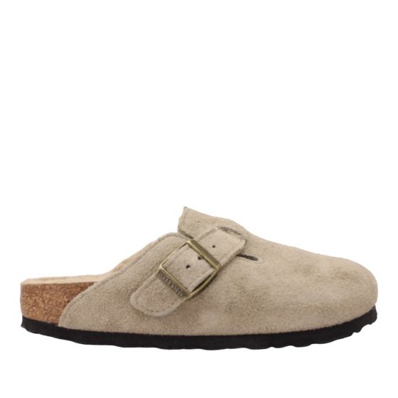 Birkenstock Boston Shearling Suede 1028299-Taupe