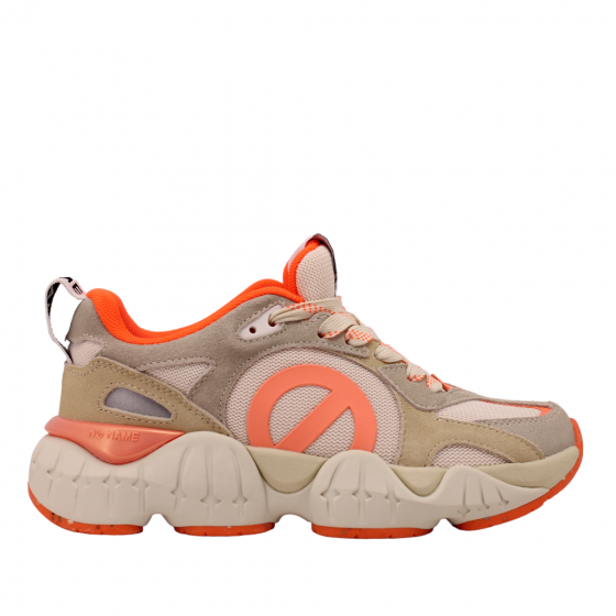 No Name sneaker Krazee - Sable -Dove Orange