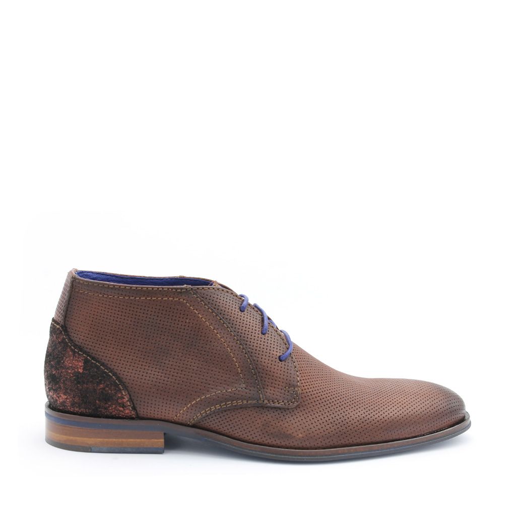 BOBELL VETERSCHOEN HALFHOOG COGNAC STOER JONGENS BOYS