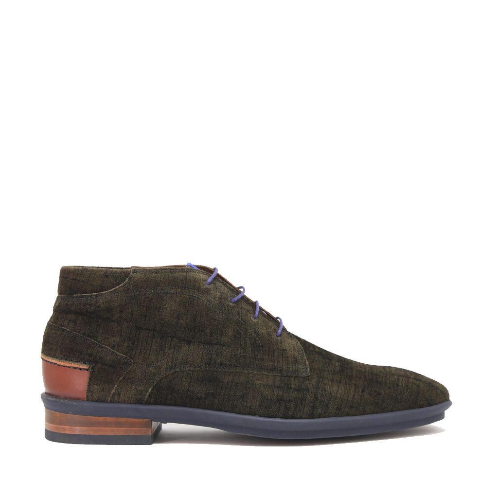 Floris van Bommel veterschoen SFM-50096-51-01 SFM-50096-51-01 Groen