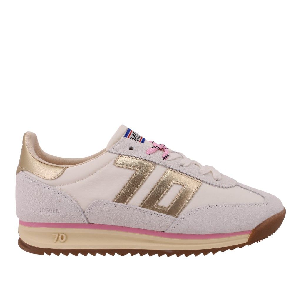 Back 70 sneaker Jogger N26 201 Spongy White JoggerN26-201-Spongy Wit
