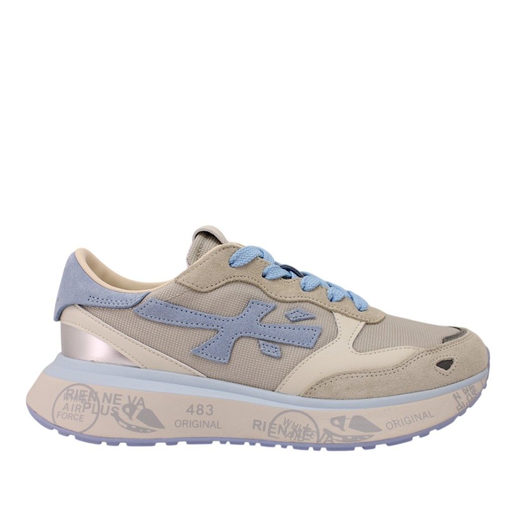 スニーカー PREMIATA Women Sneakers LAURYN VAR 7484 BLUE Premiata sneaker Lauryn - Var 7484 Lauryn-Var-7484 Beige