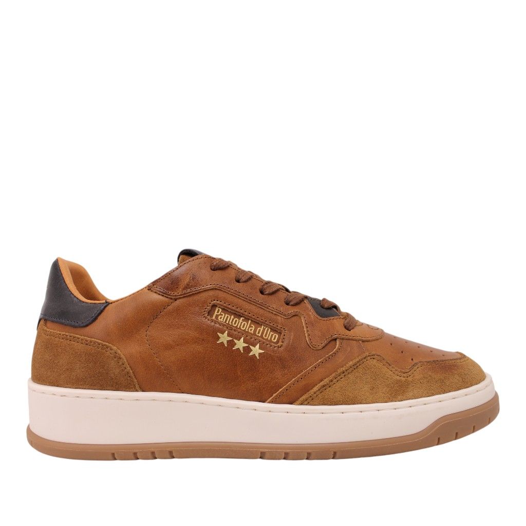 Pantofola D'Oro Sirmione Low Cognac - Scarpe Casual Uomo In Tessuto E Sintetico, Design Italiano