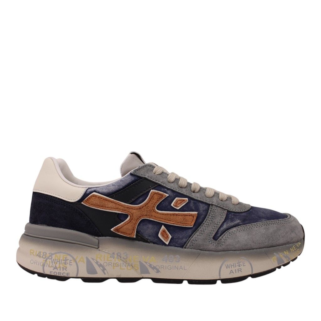 Premiata Sneaker Mick 7215 Blauw - Verbeek Schoenen