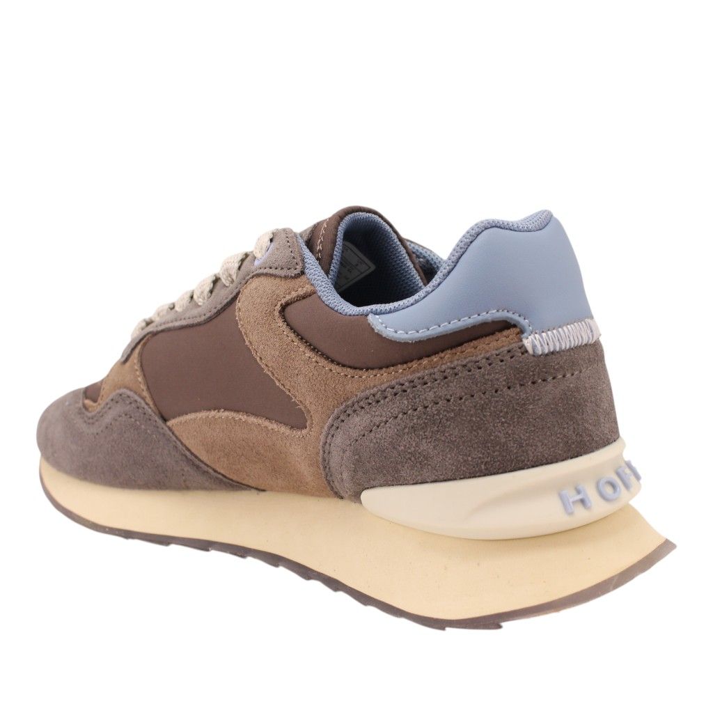 HOFF The Brand Sneaker City In Pelle Grezza Donna - Blu, Ispirata Anni '90 Con Suola 3cm