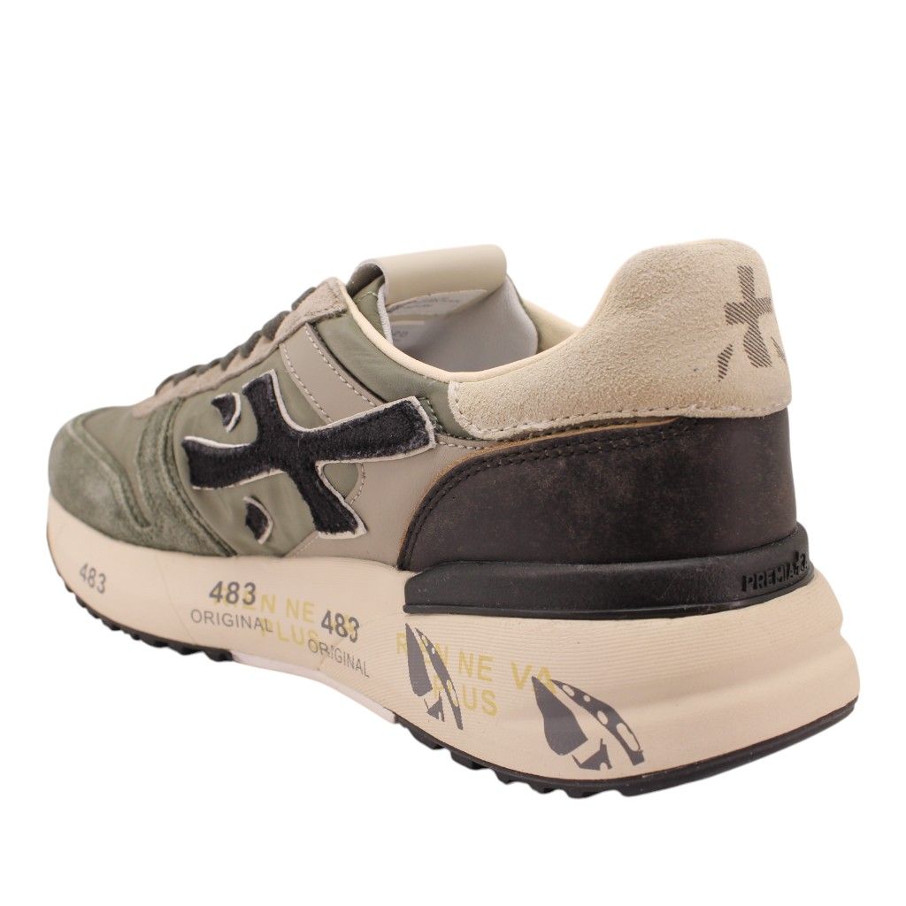 Premiata Groene Suède Heren Sneakers Mick