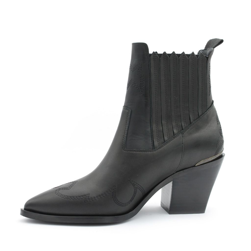 Nubikk enkellaars Romee Cura Black Romee Cura Black Zwart