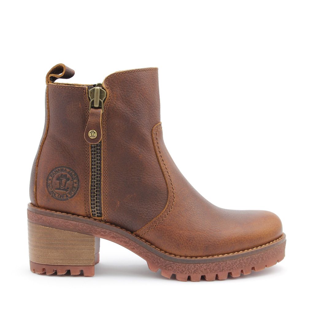 Panama Jack enkellaars Pauline B2-Cuero/Bark Pauline B2-Cuero/Bar Bruin