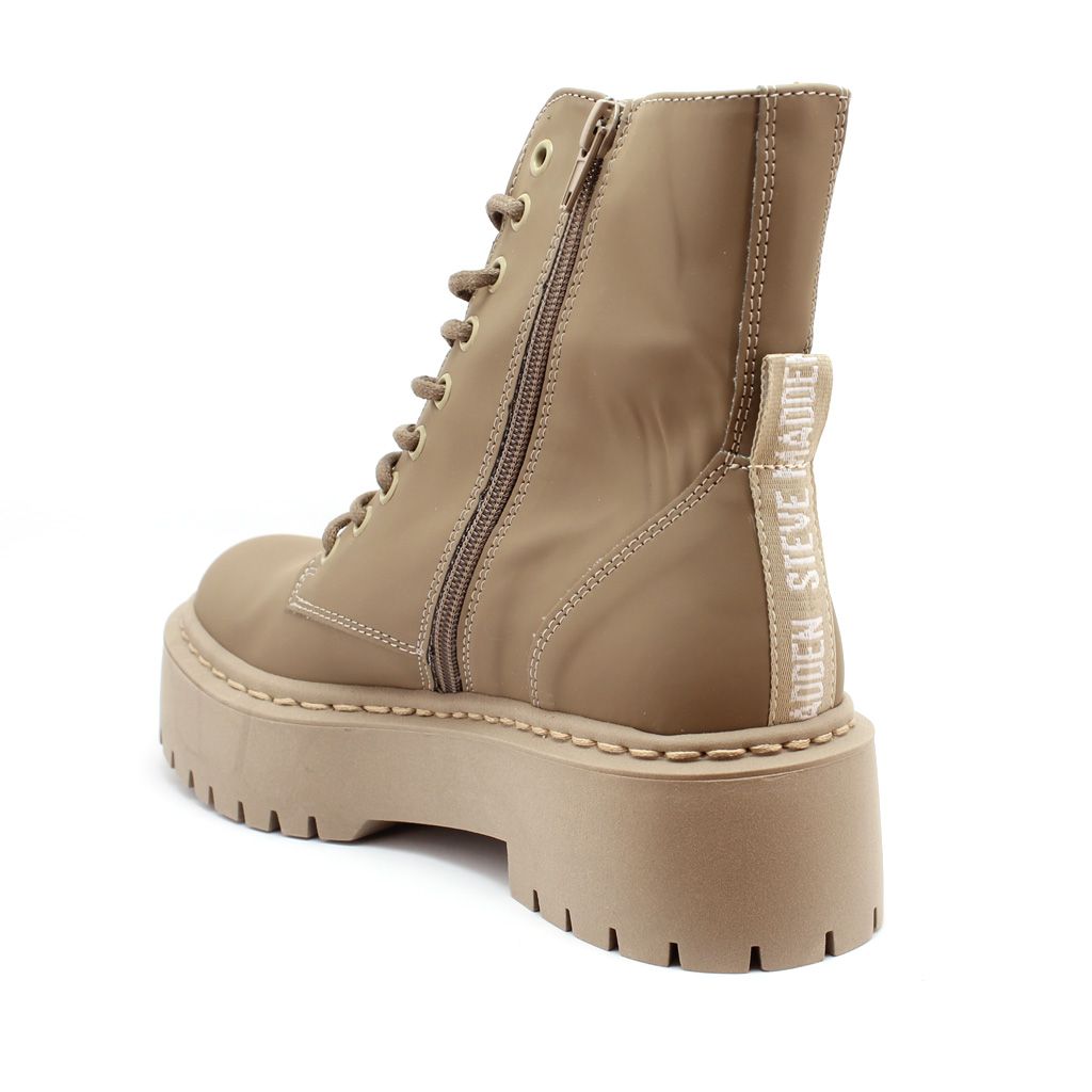 Steve Madden biker Skylar- Dark Beige Skylar-Dark Beige Taupe